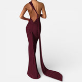 Auremae | Robe Maxi Asymétrique Drapée Femme