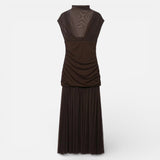 Auremae | Robe Élégante Femme en Tulle Patchwork