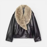 Auremae | Veste Ample en Similicuir Femme